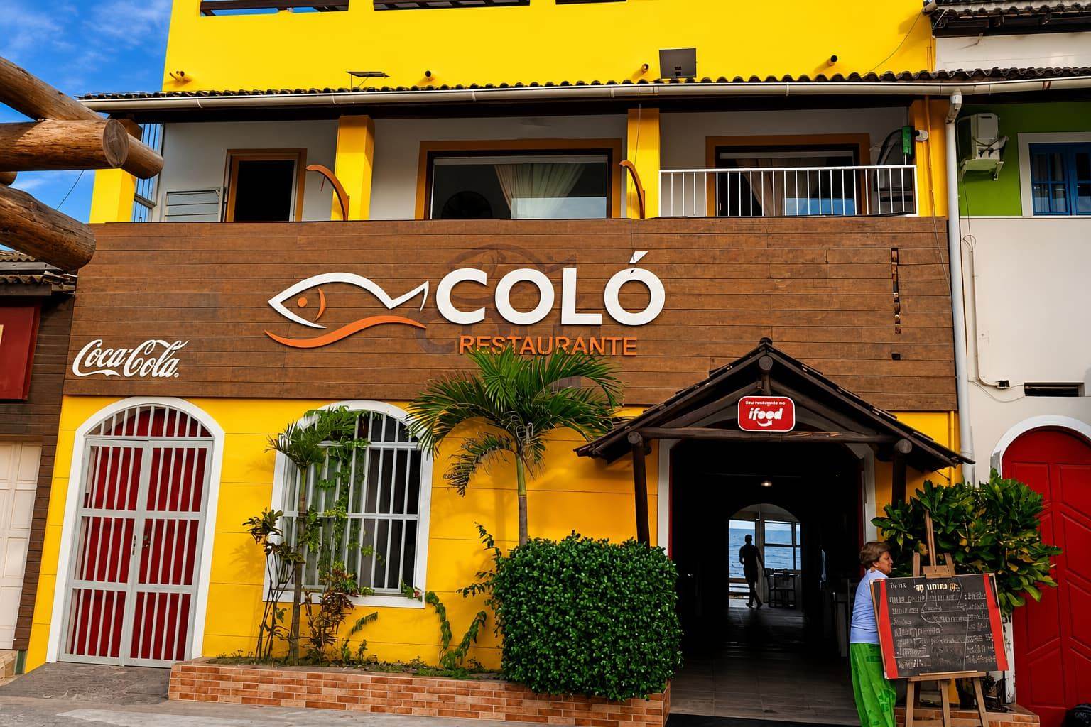Fachada da Casa da Coló em Arembepe